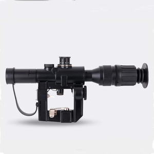 Mira óptica táctica LUXUN SVD 4x26, mira de largo alcance iluminada en rojo con retícula de rango de vidrio - Product Image 5