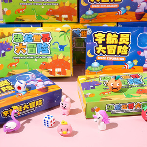 Juego de mesa de aventuras del universo de los dinosaurios, juego familiar interactivo de plástico para niños de 4 a 6 años, regalo para guardería - Product Image 4