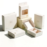 Caja de Cartón con Tapa Plegable para Tubos de Brillo Labial, Cajas de Papel para Cosméticos, Cajas de Embalaje con Logotipo Personalizado para Marcas de Belleza