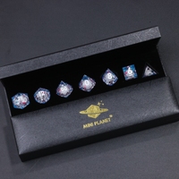 MINI PLANET Jellyfish Drifter Dice Set, jeu de dés polyédriques en résine faits à la main avec des bords tranchants pour les jeux de table TRPG Dungeons&Dragons
