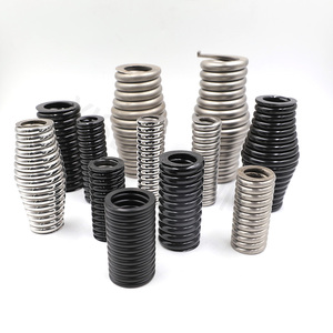 Ressort de compression de forme tambour de haute précision sur mesure, diamètre de fil 4,0-10,0 mm, finition noire/argentée, ressorts hélicoïdaux de qualité industrielle - Product Image 3