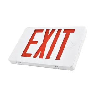 Emergency Led Exit Sign Emergency Exit Sign Supplier Since1967-NEW Slim UL Listed LED Combo EMERGENCY EXIT SIGN W/Twin Heads