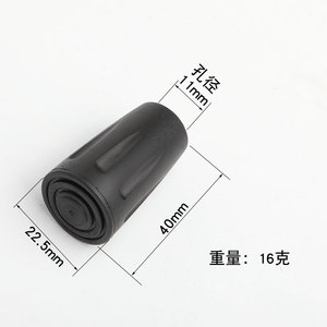 6pcs Rubber Trekking Pole Tips Replacement Protectors Cork Shock Absorbing 375 lb Weight Capacity Hiking Poles Walking <strong>Sticks</strong> - Product Image 3
