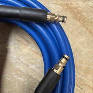 Tuyau de nettoyeur haute pression avec connecteur en laiton <span class=keywords><strong>Karcher</strong></span> 200 bars 2900 PSI, tuyau bleu pour lavage de voiture - Product Image 4