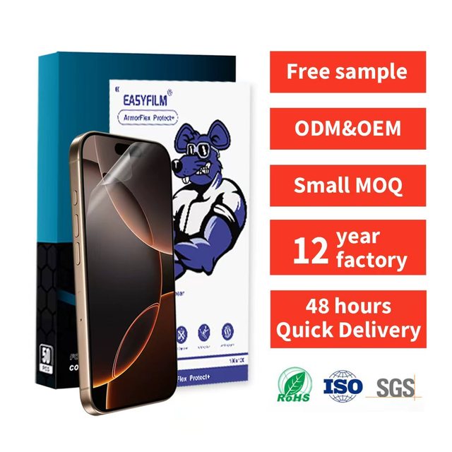 4 Layer TPU/EPU/PET Film Hydrogel Roll Screen Protector Grade AAA Anti-scratch for Mobile Phones