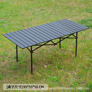 Chaise de camping pliable d'extérieur personnalisée en acier carbone, chaise de plage portable, pieds coniques, design minimaliste, noir, 39x39x65cm - Product Image 3