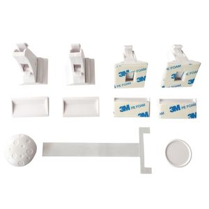 Khóa Tủ Nam Châm An Toàn Cho Trẻ Em (4 Khóa + 1 Chìa Khóa), Chống Trẻ Em, Không Cần Dụng Cụ Hay Ốc Vít - Product Image 4