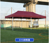 Carpa de Playa Grande para Exteriores, 6x3, con Estructura Metálica, Techo de Lona, Distancia entre Paredes de 5m, Paredes Laterales de Tela, para Publicidad, Eventos, en Venta