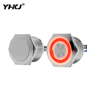 YHKJ interrupteur piézoélectrique tactile en métal acier inoxydable IP68 <span class=keywords><strong>bouton</strong></span> de pression tactile étanche 12/16/19/22/30MM - Product Image 1