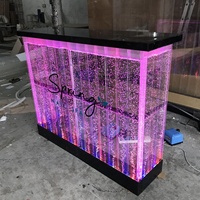 Table de Bar LED Lumineuse à Bulles d'Eau pour Boîte de Nuit, 16 Couleurs Changeantes