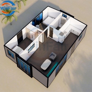 Casa Contenedor Plegable Prefabricada de 30 Pies Expandible con Baño, Precio Competitivo WinFair, para <span class=keywords><strong>Bungalow</strong></span> en la Playa, Polonia - Product Image 1
