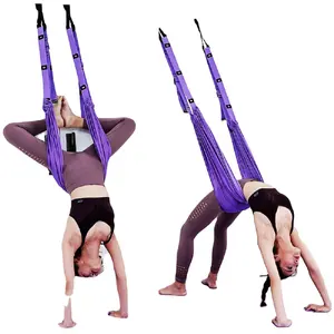Kostenlose Probe hochwertiges Bein-Press-Stretchband Yoga-Aids Tanz weiche Öffnung unterer Taillentrainer