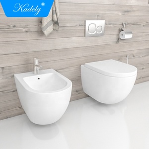 Bathroom Rimless Ceramic Matt <strong>Black</strong> <strong>Toilet</strong> Set Automatic Smart <strong>Toilet</strong> - Product Image 5