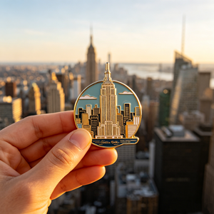 Wholesale 3D Metal Enamel Fridge Magnet USA New York City Statue of Liberty Souvenir Refrigerator Magnet for Travel Gifts Custom - Product Image 4