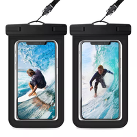 Pochette étanche IPX8 pour téléphone et sac étanche avec cordon pour iPhone Oppo (plongée 5m)