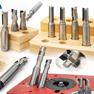 Fresa de diamante para carpintería, herramientas y piezas de maquinaria CNC, con revestimiento de AlTiN OEM, calidad 65HRC, router PCD - Product Image 1