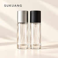 En stock, vente en gros : flacon de parfum à sertir 10ml, 15ml, 20ml, 50ml, flacon en verre de luxe vide, portable, rechargeable, avec pulvérisateur à pression