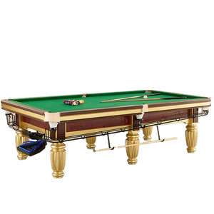 Mesa de Billar Personalizable Meilian Star, Estilo Chino Estándar, Black Eight T5, Patas Doradas, Cuero Genuino, Snooker T5 - Product Image 6