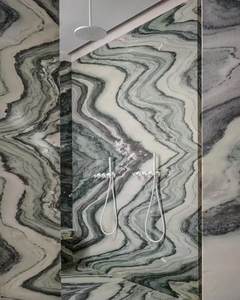 GOLDTOP - Baldosas de Cuarzo Verde Pulido de Lujo con Vetas Esmeralda para Diseño Moderno, Uso Interior/Exterior, Islas de Cocina - Product Image 3