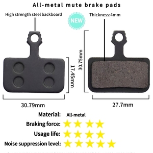 CORERIDE özel toptan <span class=keywords><strong>MTB</strong></span> dağ bisikleti disk fren pedleri aşınmaya dayanıklı düşük gürültü bisiklet hidrolik tüm metal dilsiz fren balataları - Product Image 4