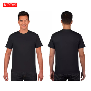 צבע אחיד ריק רגיל חולצות גברים חולצה באיכות גבוהה 100% כותנה חולצות מותאמות אישית חולצות טי חולצות כותנה - Product Image 4