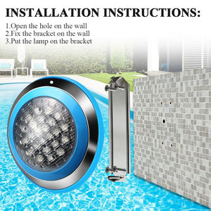 <span class=keywords><strong>Ampoule</strong></span> LED subaquatique 36W 12V pour spa, lumière de <span class=keywords><strong>piscine</strong></span> RGB avec télécommande, IP68, montage mural, lampe pour étang, lac, fontaine, en acier inoxydable - Product Image 6