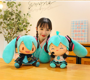 35cm50cm <span class=keywords><strong>Miku</strong></span> el mismo modelo Fufu Cute Q versión dibujos animados Tuffed juguetes de peluche para regalo de cumpleaños - Product Image 3