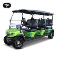 Voiturette de golf électrique HDK D5 Ranger 6 places Plus, nouveau modèle, mini-voiture, tous les sièges avant, 48V, certifiée CE