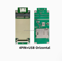PCIE adaptor pcie ke USB Mini, papan pengembangan khusus NGFF ke mini PCIE untuk papan adaptor modul 3G 4G dengan soket kartu SIM/UIM