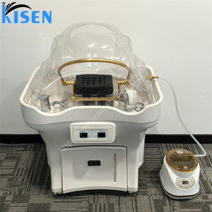 อ่างสระผมเคลื่อนที่ KISEN สีขาว พร้อมถังเก็บน้ำ ระบบหมุนเวียนน้ำร้อน แบบมีล้อเลื่อน ไม่ต้องติดตั้งท่อประปา สำหรับร้านเสริมสวย - Product Image 4