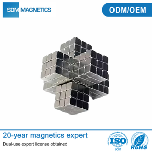 Cube magnétique en Nickel fort SDM 6x6mm 63.5x63.5mm 50mm bloc Cube carré matériaux magnétiques N52 N55 aimants en néodyme - Product Image 1