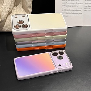 เคสโทรศัพท์รุ่นใหม่ ดีไซน์มุมมองกว้าง สำหรับ iPhone 17 16 15 14 13 Pro Max ป้องกันแรงกระแทก รูปทรงสี่เหลี่ยมไล่เฉดสี พร้อมสีตัดกัน - Product Image 3