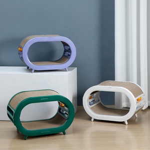 2023 Top Sellers Factory Supply Fashion <strong>Design</strong> High Quality Eco-Friendly Plush Board <strong>Cat</strong> Paper Scratcher <strong>House</strong> Nest Replaceable - Product Image 2
