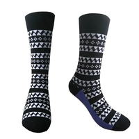 Chaussettes habillées en tissu éponge rayées amusantes pour hommes, respirantes, de haute qualité, décontractées pour le printemps