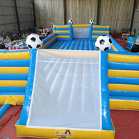 Terrain de football gonflable en PVC de haute qualité, sur mesure, 15m*7m, pour enfants, avec installation facile, capacité de 1000kg