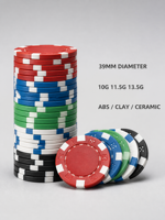 Jetons de poker en céramique gravés sur mesure avec motif en relief pour tournoi de poker texan
