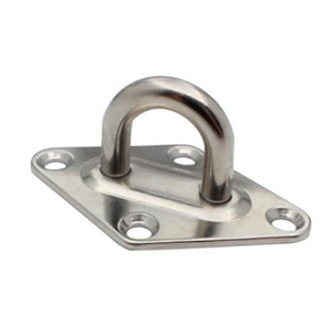 Placa <span class=keywords><strong>de</strong></span> ojo ovalada <span class=keywords><strong>de</strong></span> acero inoxidable 304 <span class=keywords><strong>de</strong></span> alta resistencia para montaje en pared con anillo, accesorios para embarcaciones, placa <span class=keywords><strong>de</strong></span> ojo M5, herrajes marinos - Product Image 1