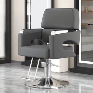 2024 nouvelle chaise de Salon en cuir synthétique inclinable barbier et coiffure chaise de coiffure réglable meubles de salon de coiffure pour hôtels - Product Image 5