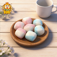 Groothandel Snoepleverancier Zoete Fruitachtige Roze en Blauwe Knapperige Marshmallows Snoepjes