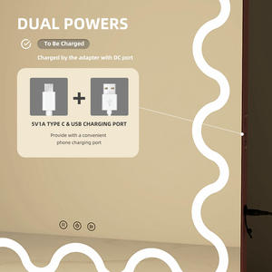 500x700mm tùy chỉnh tableilluminated mỹ phẩm sắt Loại C frontlit màn hình cảm ứng bán buôn vòm trang điểm ánh sáng LED Vanity với gương - Product Image 5