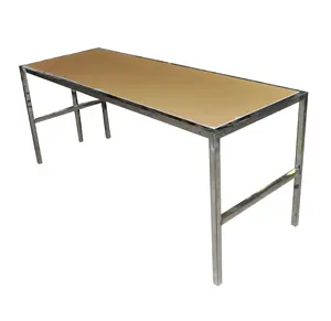 Cadre de meuble de Table en acier inoxydable, polissage personnalisé de haute qualité avec bureau en acrylique