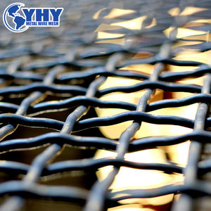 Layar Jala Kawat Bergelombang Baja Karbon Tinggi/Jala Kawat Berkerut untuk Kasa Saringan Pertambangan - Product Image 3