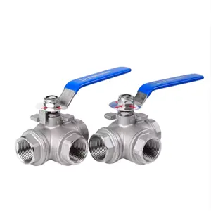 HEDE Direct Sells Manual Three-Way Ball Valve T-L-Type Made Of 304 Stainless Steel For Ball Valves Category