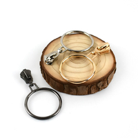 Meetee F2-2 5 # alliage cercle joint torique fermeture éclair tirer la tête vêtement matériel accessoires de couture fermeture éclair automatique curseur