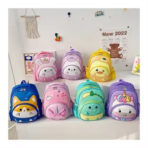 Wholesale candy color 3d students school bags for kids hard shell unicorn backpack