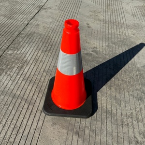 90CM卸売PVC安全コーン、高反射テープ付き道路交通コーン - Product Image 4