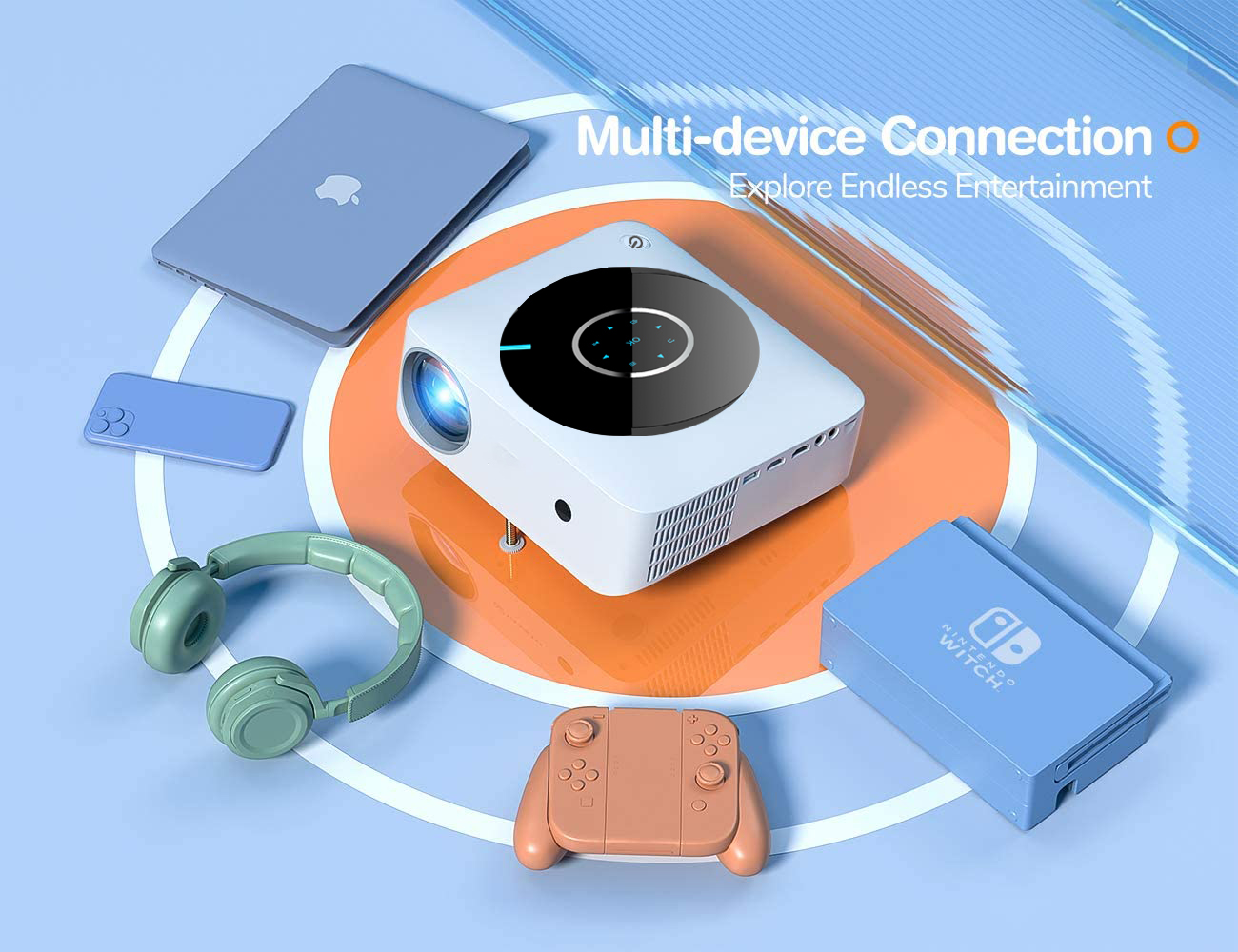 [New Amazon Hot Mini 1080p Projector] OEM ODM Factory Cheap Price Native 1080p Full HD Mini Portable LCD Home Theater Projector
