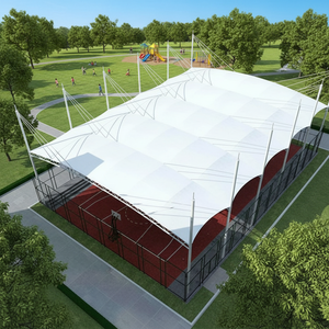 خيمة رياضية مخصصة ذات هيكل غشائي متعدد الأضلاع مقاومة للرياح مصنوعة من البي في سي للمناسبات الكبيرة مثل ملاعب كرة القدم والتنس - Product Image 4