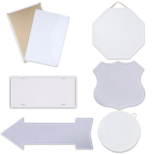 Placas de Metal Irregulares Imprimibles con UV, Surtido de Letreros Metálicos para Decoración de Paredes - Product Image 1