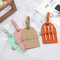 YY Stock PU cuir Golf Tee Tag multicolore Golf Tee Holder pochette réutilisable Golf accessoires pour hommes femmes